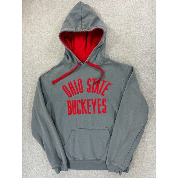 Ohio‎ State Buckeyes Stitched Campus Hoodie Sweatshirt (Men's Large) Gray - Picture 1 of 12
